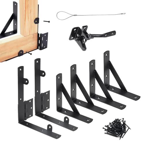 Gates Kit Wooden Fence, Anti-Sag Gate Hardware Set, Corner Brace and Latch Kit, Sturdy Rust-Resistant Construction, for Home Driveway Garden Pool Shed Outdoor Deck Doors Use Gates Kit Wooden Fence, Anti-Sag Gate Hardware Set, Corner Brace and Latch Kit, Sturdy Rust-Resistant Construction, for Home Driveway Garden Pool Shed Outdoor Deck Doors Use von Ghjkldha