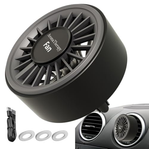 Ghjkldha Auto Lüftungsventilator | USB-Ventilator Für Lüftungsdüse | Tragbares Kühlgerät Mit Farbiger LED-Beleuchtung Und Duftfunktion Für LKW Transporter Zuhause Ghjkldha Auto Lüftungsventilator | USB-Ventilator Für Lüftungsdüse | Tragbares Kühlgerät Mit Farbiger LED-Beleuchtung Und Duftfunktion Für LKW Transporter Zuhause von Ghjkldha
