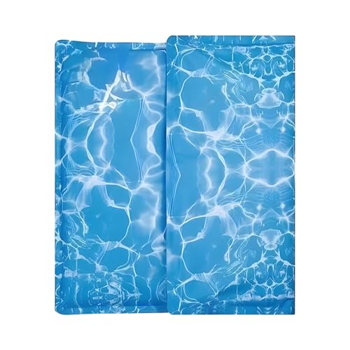 Ghjkldha Dog Cool Mat, Portable Pet Cooling Mat, Cat Furniture, 11.81x15.75 inches, Blue, 1 Piece, Ideal for House Backyard Workplace Patio Use and Small Medium Dogs Cats von Ghjkldha