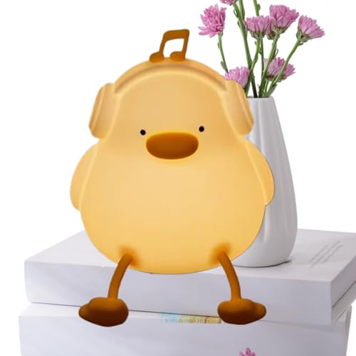 Ghjkldha Duck Night Light, Silicone Nursery Lamp, Touch-Sensitive Dimming, Multi-Level Brightness Control for Breastfeeding Baby Room Nighttime Comfort, 5.39x3.86x2.64 inches von Ghjkldha