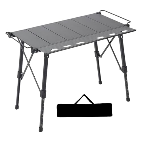 Ghjkldha Foldable Outdoor Table, Portable Lightweight Camping, Compact Folding Design for BBQ Hiking Beach Patio Rv Trip, 33.46x25.08x24.41 Inches Ideal for Travel and Backyard Use von Ghjkldha