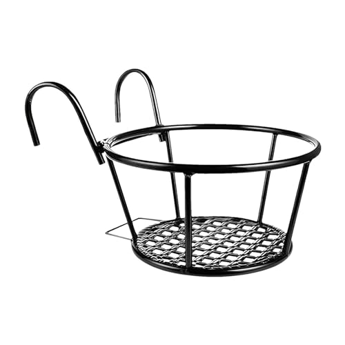 Ghjkldha Geländer Blumentopf | Terrassengeländer Blumenständer | Geländer Blumentopfhalter | Deckgeländer Blumen Pflanzgefäß Hängende Blumen Topf Balkongeländer Blumenkasten Balkongeländer Topfhalter von Ghjkldha