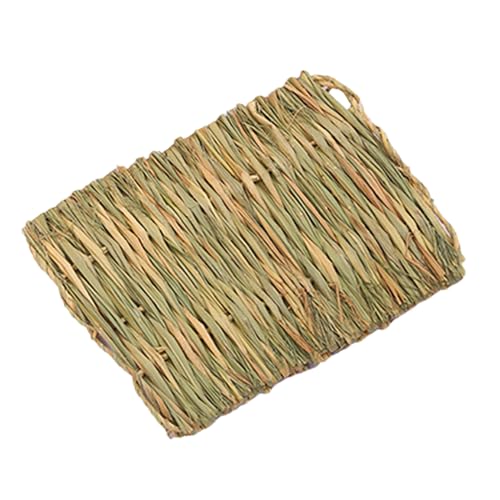 Ghjkldha Grass Mat, Woven Scratching Pad, Soft Chew Toy, 11.02x15.75x0.39in Natural Fiber Bedding, Animal Sleeping Mat, Comfortable Resting Spot, Suitable for Cats, Interactive Play Area von Ghjkldha