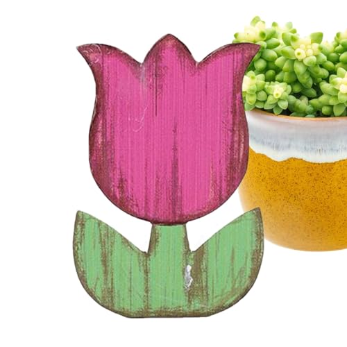 Ghjkldha Holzblumen - Frühlings Tischdekoration Als Mittelpunkt,Vintage Etagere Kamin Deko Für Tischcenter Fensterbank Schreibtisch von Ghjkldha