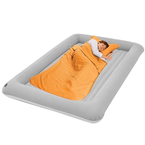 Ghjkldha Isomatten Camping Reise Isomatte Tragbare Faltmatratze für Kinder 156.0x100.0x30.0 cm Aufblasbares Kinderbett Aufblasbare Luftmatratze mit abnehmbarem Innenpolster von Ghjkldha