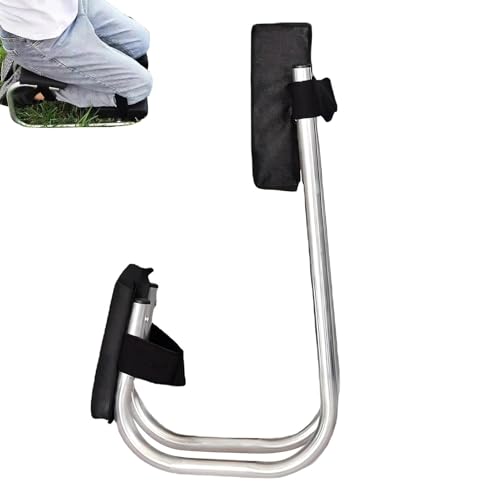Ghjkldha Kniehocker für den Garten, robuste Kniebank aus Edelstahl, mit weichem Kniepolster, perfekt für ältere Männer und Frauen von Ghjkldha