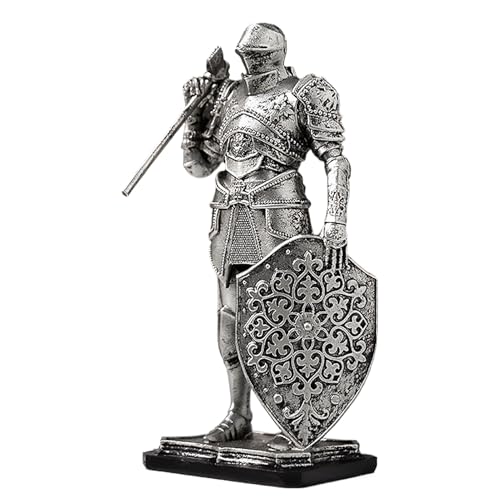 Ghjkldha Knight Desk Ornament, Resin Warrior Statue, Creative Medieval Craft Design, Desktop Decorative Figurine for Bedroom and Entryway Display Decoration, 3.54x2.36x7.09 Inches Ghjkldha Knight Desk Ornament, Resin Warrior Statue, Creative Medieval Craft Design, Desktop Decorative Figurine for Bedroom and Entryway Display Decoration, 3.54x2.36x7.09 Inches von Ghjkldha