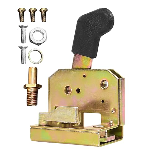 Ghjkldha Locking Door Handle Set, Heavy Duty Loader Latch, Secure Metal Construction, 2.44 Inches Complete Screw Kit Included, for Tractor, Electric Tricycle, Loaders Repair Upgrade von Ghjkldha