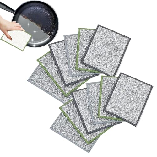 Ghjkldha Microfiber Towels, High Absorbency Rags, Kitchen Cleaning Cloths, 4.72x6.3x0.39 Inches, Smooth, Quick Drying Design, for Dishes Glasses Bathroom Window Housekeeping Home Use von Ghjkldha