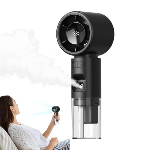 Ghjkldha Misting Fan, Personal Spray Fan, Compact USB Rechargeable Design, Digital Display Cooling Tool for Outdoor Camping Home Makeup Use, 2.28x2.24x6.61 Inches von Ghjkldha