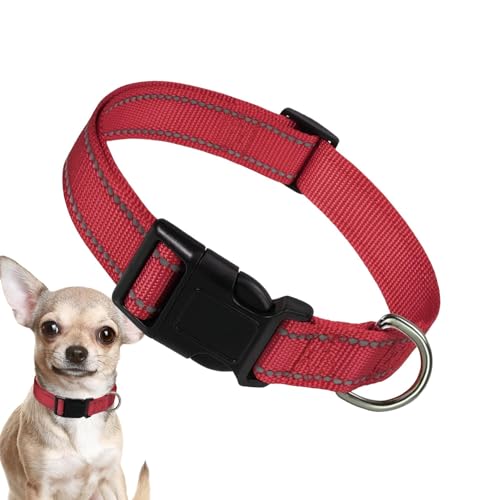 Ghjkldha Nylon Hundehalsband | Verstellbares Katzenhalsband | Nylon Hundehalsband, Hund Komfort Halsband Atmungsaktiv, Bequem Für Große Katze, Kleine Hunde von Ghjkldha