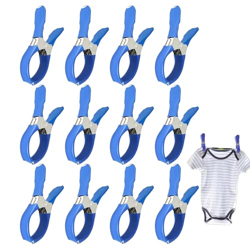 Ghjkldha Pool Cover Clips - 12 Stück rutschfeste Edelstahl Greifbefestigungen,Windschutz Clip - Für Außenbereich Garten Winterplane Möbel Terrasse von Ghjkldha