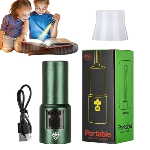 Ghjkldha Rechargeable Flashlight, Magnetic Flashlight, Multi Functional LED Lamp, Adjustable Brightness Level, Excellent For Mechanics, Hunting, Camping, Nighttime Work, Crisis Use von Ghjkldha