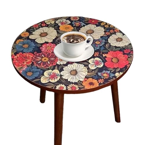 Ghjkldha Sofa Table, Coffee Table, Round Wooden Design Exudes Modern Charm and Craftsmanship, Compact Sturdy Structure Ensures Lasting Performance, End Tools for Garden, Hallway, Bedroom von Ghjkldha
