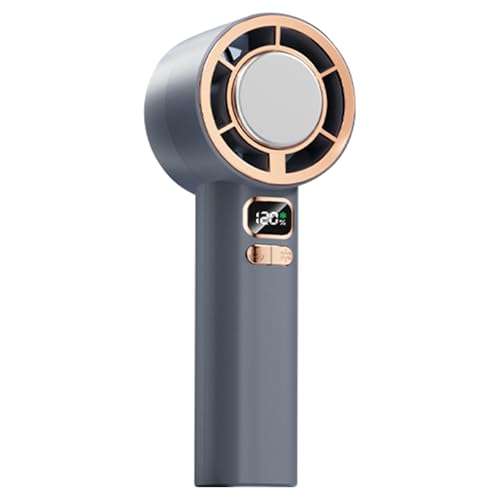 Ghjkldha Tragbarer Handfächer | Tragbarer Ventilator Mit LED-Display Und Akku - Stufenlos Regelbar Für Zuhause Büro Schule Camping Urlaub von Ghjkldha