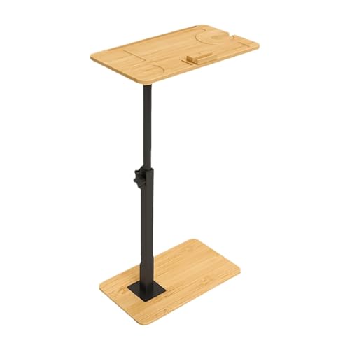Ghjkldha Verstellbarer C Beistelltisch, schmaler Nachttisch, Sofatisch mit Telefonschlitz, Badezimmer-Tablett, Tisch für Wohnzimmer, Schlafzimmer und Badezimmer, multifunktionaler Beistelltisch für von Ghjkldha