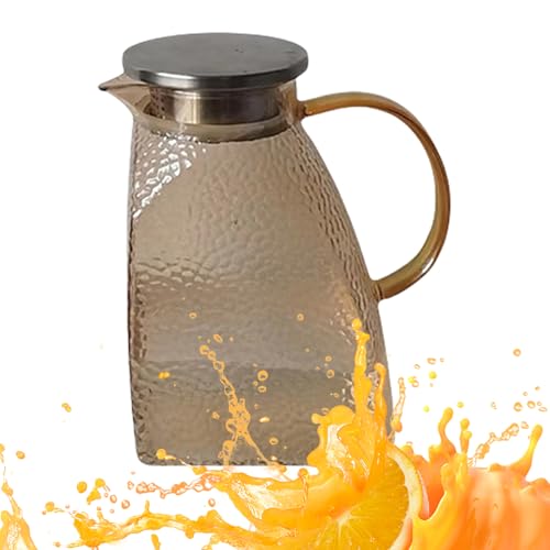 Glass Pitcher, Hammer Kettle, 1.5l Splash-Proof Design Blends Vintage Texture with Thermal Resilience, Fridge-Door Fit Enhances Serving Ease, Drinkware for Travel, Hosting Glass Pitcher, Hammer Kettle, 1.5l Splash-Proof Design Blends Vintage Texture with Thermal Resilience, Fridge-Door Fit Enhances Serving Ease, Drinkware for Travel, Hosting von Ghjkldha