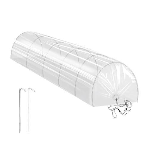 Green House for Garden Bed, Portable Tunnel Cover, 2 in 1 Shade Shelter, 300x45x45cm,118.11x17.72x17.72 inches, UV Resistant Fabric, Foldable Hoop Structure, Ideal for Backyard von Ghjkldha