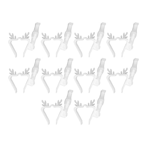 Gutter Light Clips | 10-teilige Rentierform Lichterketten-Haken Für Dachrinne - Robuste Lichtcliphalterung Für Dachziegel Terrasse Haus Fassade Dekoration Baum Vordach von Ghjkldha