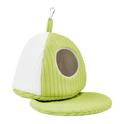 Hanges Vogelbett, Plüsch -Hängematten -Accessoire für Vögel, bequemes gemütliches Bett mit einfachem Design, Haustiernest für Conure Cockatiel - afrikanische graue Lovebird kleine mittelgroße von Ghjkldha