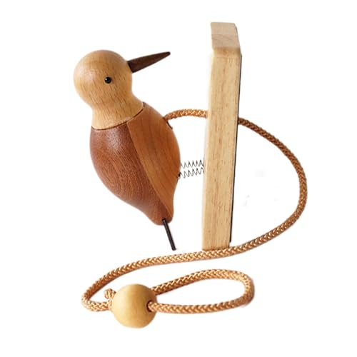 Holzspecht-Türklopfer | Handgefertigte Specht-Türklingel | Vogelglocke | Handgefertigte Specht-Türklingel | traditioneller Charme mit moderner Innovation angereichert | für Eingangsbereich oder von Ghjkldha