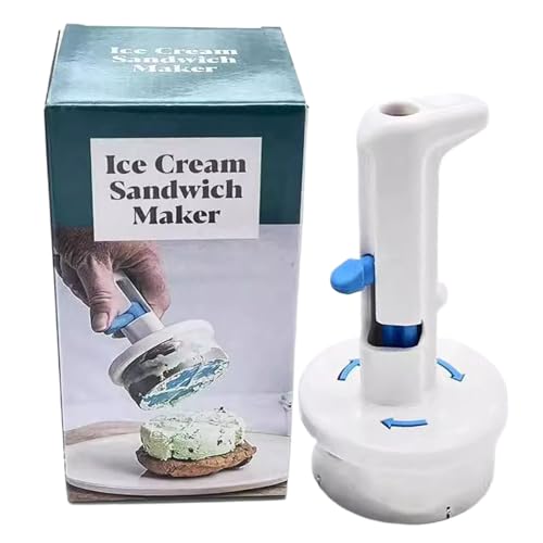 Ice Cream Sandwich Scoop, Single Handed, Sandwich Maker, 3.35x6.5 Inches, Non Stick Mold, Shaping Tool, Quick Use Kitchen Gadget, for Home Studio Buffet Baking Burger Making von Ghjkldha