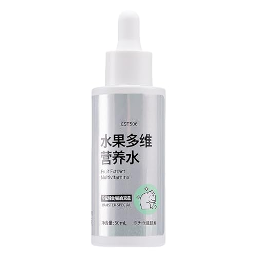 Kaninchen Ergänzungsfutter,Flüssigkeit für gesunde Haut und Fell - 50ml Gesundheitsförderndes Ergänzungsfutter Für Kleinnager Hamster Meerschweinchen Kaninchen Knochen Gelenke Haut Fell von Ghjkldha