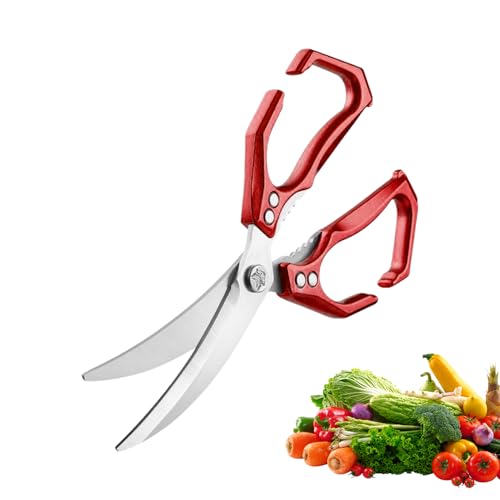 Küchenschere Für Lebensmittel | 2 In 1 Zerkleinerungsschere Mit Nussknacker | Robust Edelstahl Schere Für Fleisch Verarbeitung Küchenschere Für Lebensmittel | 2 In 1 Zerkleinerungsschere Mit Nussknacker | Robust Edelstahl Schere Für Fleisch Verarbeitung von Ghjkldha