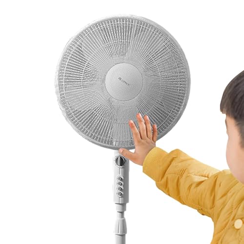 Lüfterschutzabdeckung für Kinder, Standventilator-Mesh-Abdeckung, Stand-Up-Rundventilatorabdeckung, Lüfterabdeckung für Kindersicherheit, Cartoon-Ventilator-Staubschutz für Zuhause von Ghjkldha