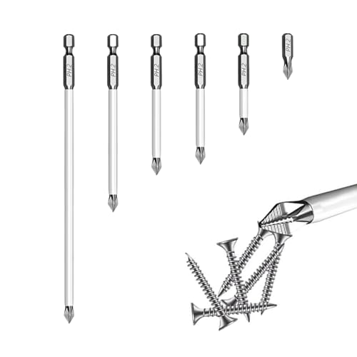 Magnetisches Bohrer-Set, Schraubendreherspitzen, 6 Stück, kompaktes Mehrzweck- -Bohrer-Set für Automobil-Wartung, Metallbearbeitung, Sanitärarbeiten Magnetisches Bohrer-Set, Schraubendreherspitzen, 6 Stück, kompaktes Mehrzweck- -Bohrer-Set für Automobil-Wartung, Metallbearbeitung, Sanitärarbeiten von Ghjkldha