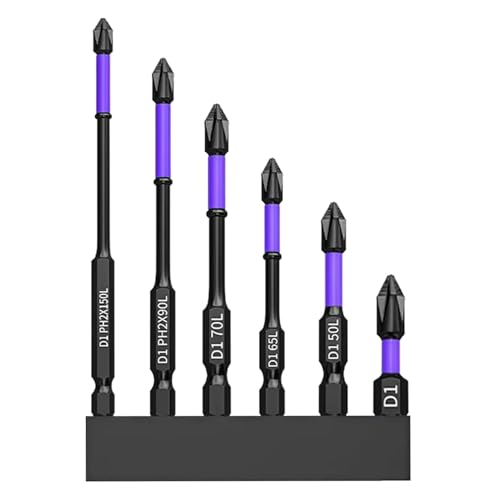 Magnetisches Schraubendreher-Bit Set | 6 Stück Schraubendreherbits für Bohrmaschinen - Rutschfeste Hochbelastbare Präzisions-Bits Für Möbelmontage Reparatur Bauarbeiten Magnetisches Schraubendreher-Bit Set | 6 Stück Schraubendreherbits für Bohrmaschinen - Rutschfeste Hochbelastbare Präzisions-Bits Für Möbelmontage Reparatur Bauarbeiten von Ghjkldha