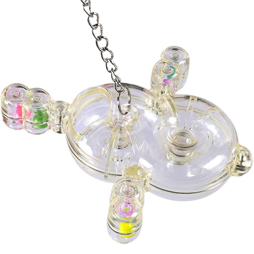 Parrot Spinner Toy, Rotating Rattle Toy, Transparent Bird Wheel, 6.89x5.91 Inches, Feeding Holes, Interactive Parakeet for African Grey, Colure, Budgies, Activity Feeder Parrot Spinner Toy, Rotating Rattle Toy, Transparent Bird Wheel, 6.89x5.91 Inches, Feeding Holes, Interactive Parakeet for African Grey, Colure, Budgies, Activity Feeder von Ghjkldha