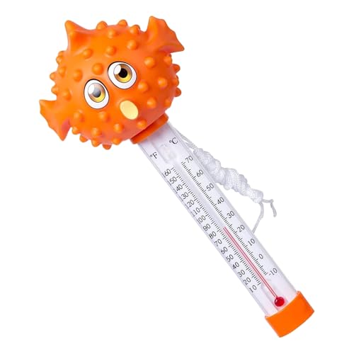 Pool Thermometer, Floating Gauge, Water Temperature Monitor, Orange, Green, Shockproof Animal Design, Easy to Read Display, for Spa Bathtub Swimming Pond Aquarium Indoor Bath Use von Ghjkldha