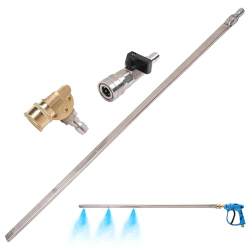 Radiator Cleaning Tool, Pressure Wand Accessory, Portable Washer Rod, 21.65 Inches High Reach Spray Control, Compact Nozzle Attachment, for Car, Truck, Rv, Garden Patio Maintenance Radiator Cleaning Tool, Pressure Wand Accessory, Portable Washer Rod, 21.65 Inches High Reach Spray Control, Compact Nozzle Attachment, for Car, Truck, Rv, Garden Patio Maintenance von Ghjkldha
