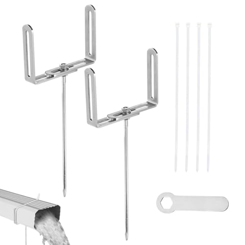 Rain Downspout Bracket, Gutter Hinge Support, Drainage Pipe Holder, Weather Resistant Mounting Design, Heavy Duty Stability Parts, for Patio Courtyard Factory Warehouse System von Ghjkldha