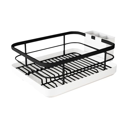 Schüssel Abflussregal, Spüle Raumsparender Abfluss, 13.39 x 10,24 x 6,3 Zoll Korb Utensil Organizer, kompaktes Arbeitsplatte Design, geeignet für Schrankregal Innenräume in der Innenräumung der Wohnun von Ghjkldha