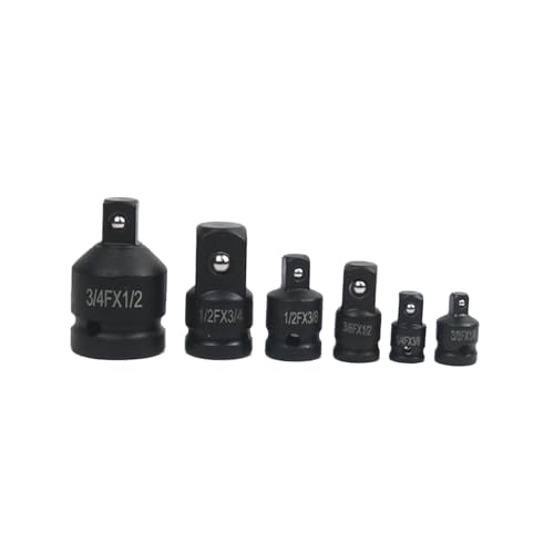 Socket Adapter Set, Extension Reducer Kit, 6 Piece Drive Converter Tools for Construction, 6.02x3.54x1.97 Inches Electrician, Maintenance, Carpentry, Garage, Home, Repair Socket Adapter Set, Extension Reducer Kit, 6 Piece Drive Converter Tools for Construction, 6.02x3.54x1.97 Inches Electrician, Maintenance, Carpentry, Garage, Home, Repair von Ghjkldha