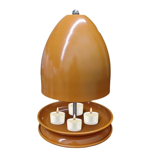 Tee -Kerzenkerzenheizung - Tabletop -Metallkühler für den Innengebrauch, Mini -Tee -Leuchtofen mit hitzebeständigem Design, effiziente Wärme für Wohnzimmer, Büro, Schlafzimmer, kompakt, tragbar von Ghjkldha