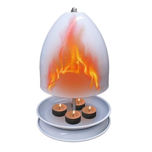 Tee -Kerzenkerzenheizung - Tabletop -Metallkühler für den Innengebrauch, Mini -Tee -Leuchtofen mit hitzebeständigem Design, effiziente Wärme für Wohnzimmer, Büro, Schlafzimmer, kompakt, tragbar von Ghjkldha