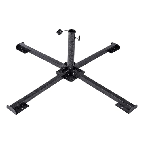 Umbrella Stand, Parasol Base, Shade Holder, Metal Flat Design, 33.07x13.78x1.26 inches, 1300g Weight, Terrace Cafe Use, Flag Pole Mount, for Bird Feeder Pole, Pool Deck Support von Ghjkldha