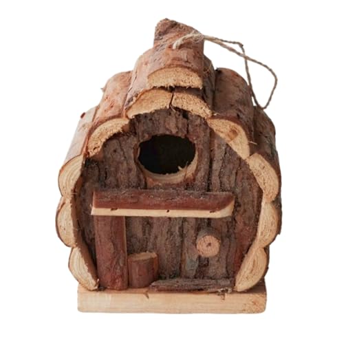 Vogelhäuser für draußen | Zierliche Vogelhäuser | Dekorativer Holz Nistkasten Futterhaus Unterstand Rustikal Für Balkon Garten Baum Terrasse Hinterhof von Ghjkldha