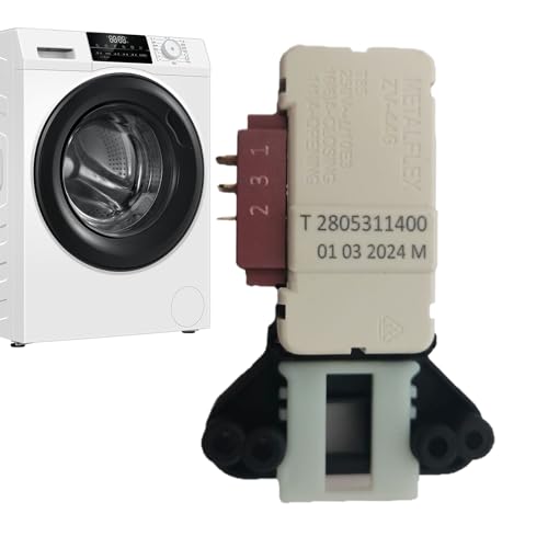 Washing Machine Door Lock, Lock Switches, Replacement Part,1.77x1.65x1.02 Inches, Safety Protection, Stable Smooth Function for Home, Family, Bathroom Use von Ghjkldha
