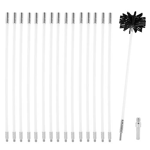 Ghopy 6 m Kamingarnitur Pellet verstellbar Reinigungsbürste Kamin 100 mm Schornsteinrohre Set für Reinigung von Pelletöfen, Reinigungswerkzeug für Kamine Ghopy 6 m Kamingarnitur Pellet verstellbar Reinigungsbürste Kamin 100 mm Schornsteinrohre Set für Reinigung von Pelletöfen, Reinigungswerkzeug für Kamine von Ghopy