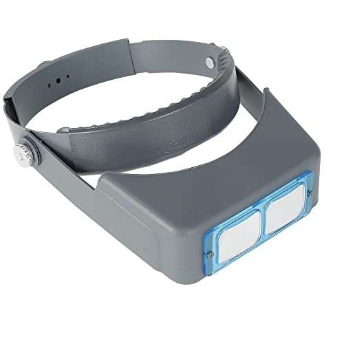 Brille Vergrößerungsglas auf Kopf HD Objektiv mit 4 austauschbaren Linsen für Schmuck Uhren Handwerk Reparatur (A) von Ghopy