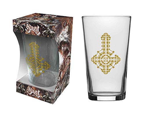 Ghost Pint Glass Prequelle Band Logo Nue offiziell Weiß One Size von Ghost