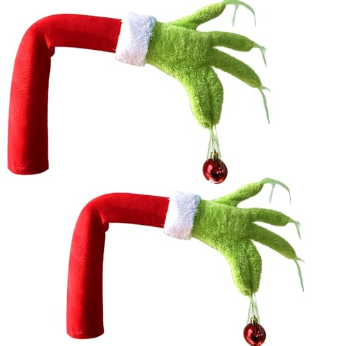 2pcs Grinch Weihnachtsdekoration, Grinch Arme für den Weihnachtsbaum, Pelzige Grinch Arm Ornament Grün, Grinch Christbaumschmuck, Baumschmuck 2pcs Grinch Weihnachtsdekoration, Grinch Arme für den Weihnachtsbaum, Pelzige Grinch Arm Ornament Grün, Grinch Christbaumschmuck, Baumschmuck von Ghzste