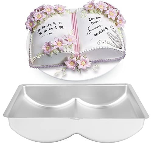 3D -Buch Aluminiumlegierung Kuchenform Non -Stick -Backzubehör Dekorieren DIY -Werkzeug für Hochzeitsfeierdekoration von Ghzste
