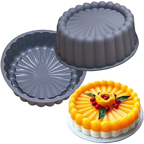 Backform in Sonnenblumenform, Kuchenform, rund, wiederverwendbar, aus Silikon für Schokolade, Brot von Ghzste