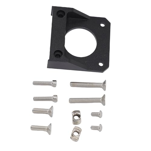 Ghzste Aluminiumlegierung 3D -Drucker Z -Achsen Stepper Motor Fixed Mount, Schwarz Anodized, für Ender 3 CR 10 -Serie, mit Anpassung für V6 -Vulkan -Heißend -Installationsklasse von Ghzste