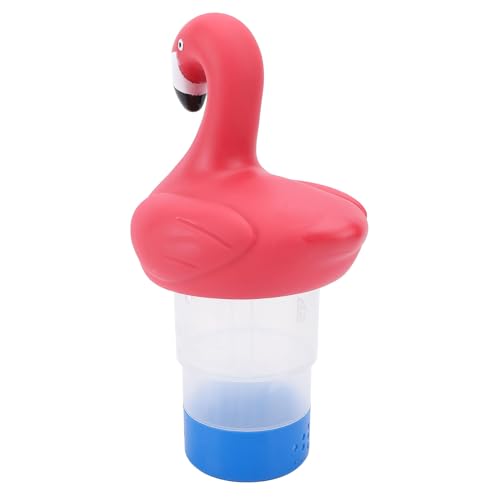 Ghzste Flamingo Mini Floating Pool CL2 Tablet -Spender, Transparent mit Anpassbaren Lüftungsschlitzen für Oberirdische und Einköpfige Pools von Ghzste